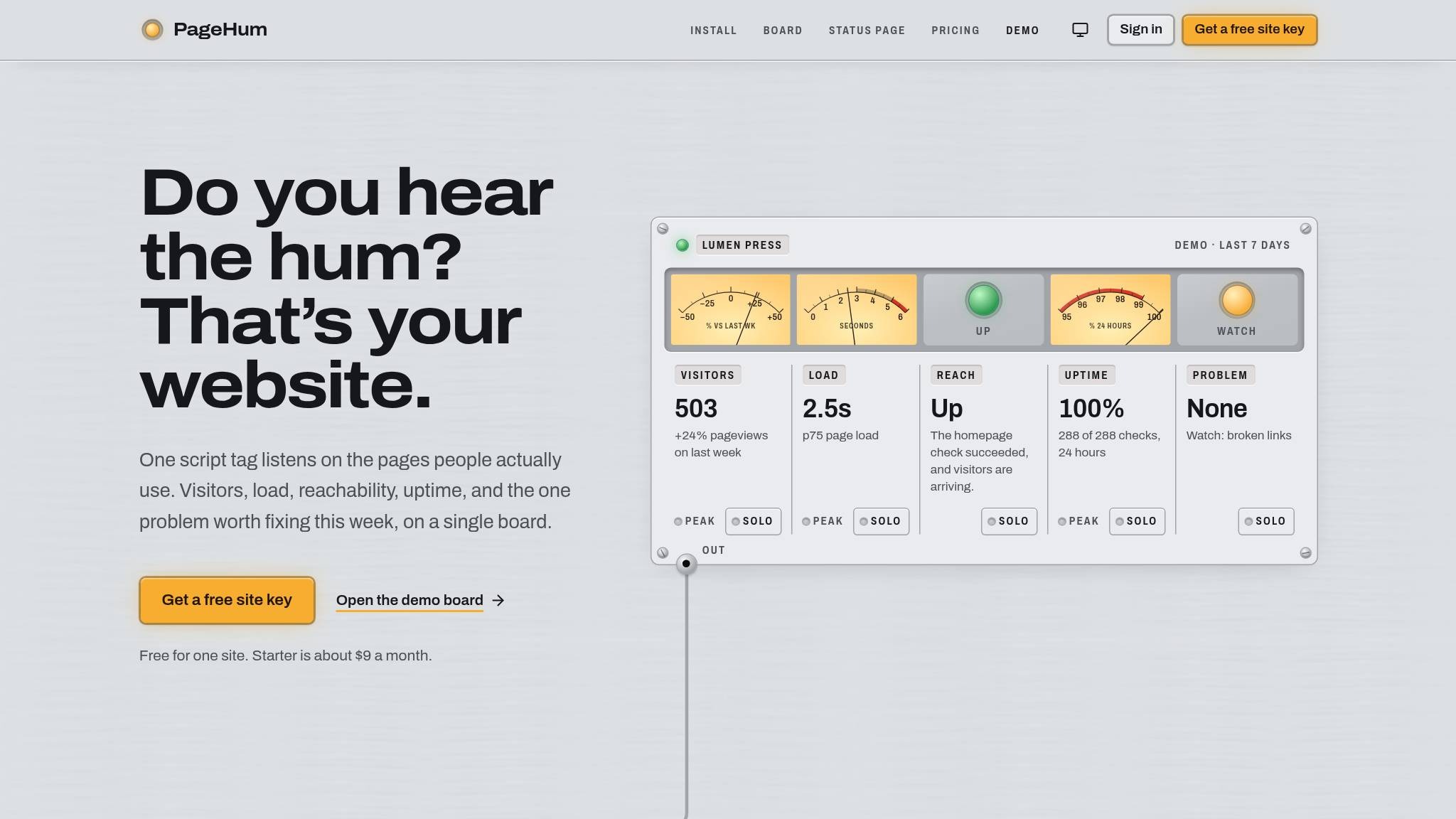 PageHum later landing-page capture