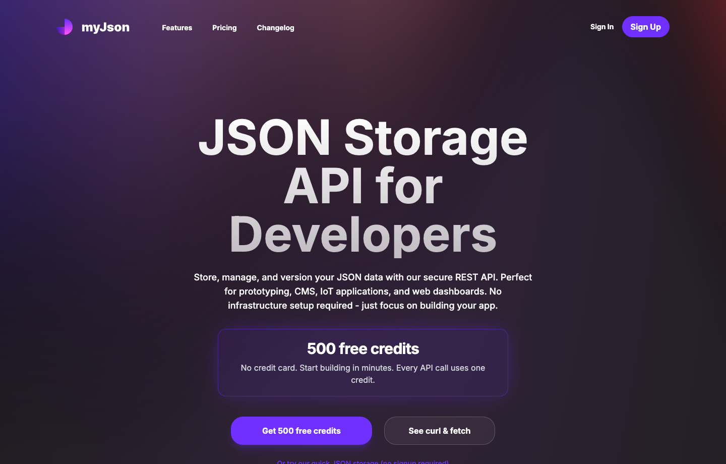 myjson.online hero screenshot